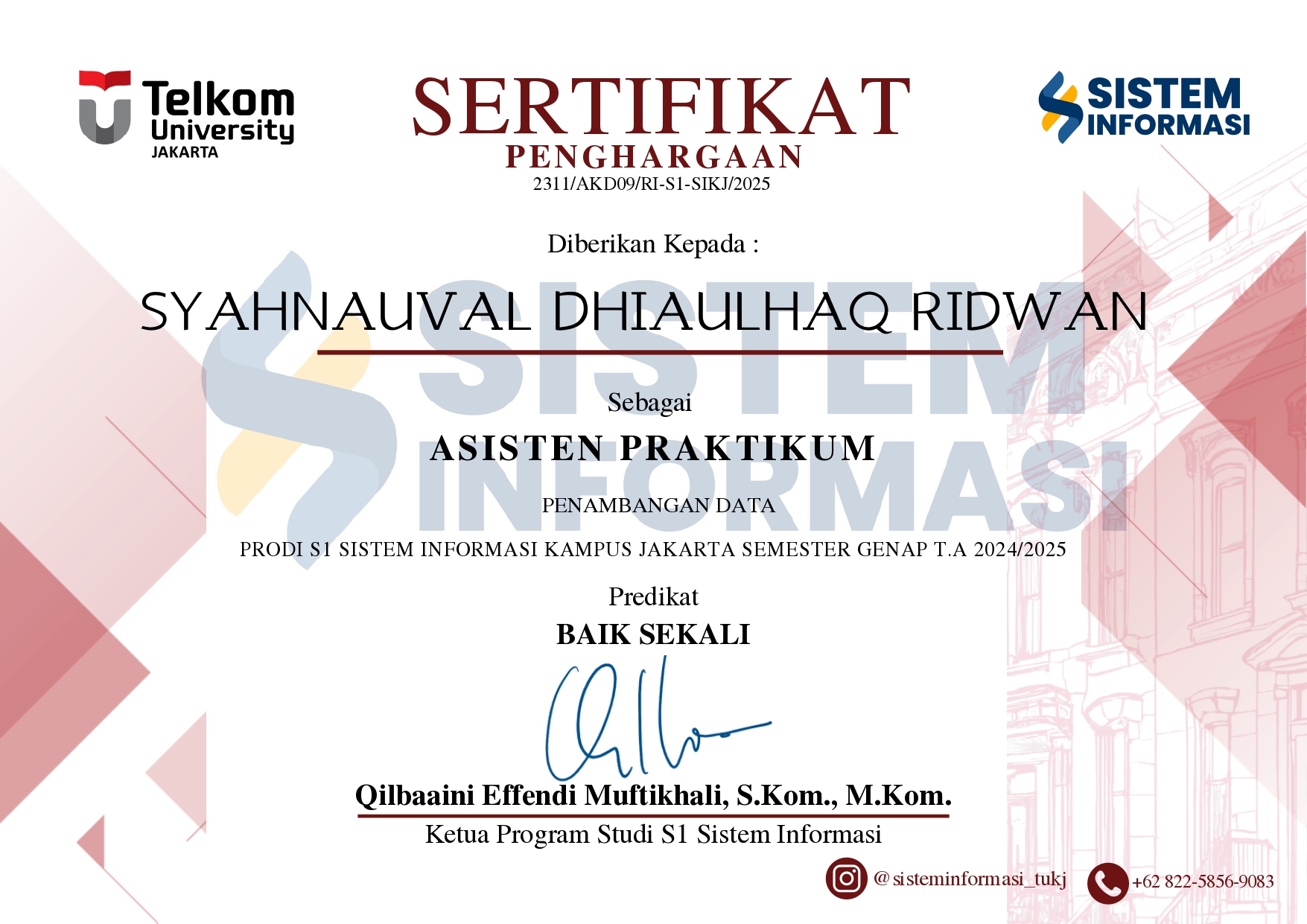 Certificate 1